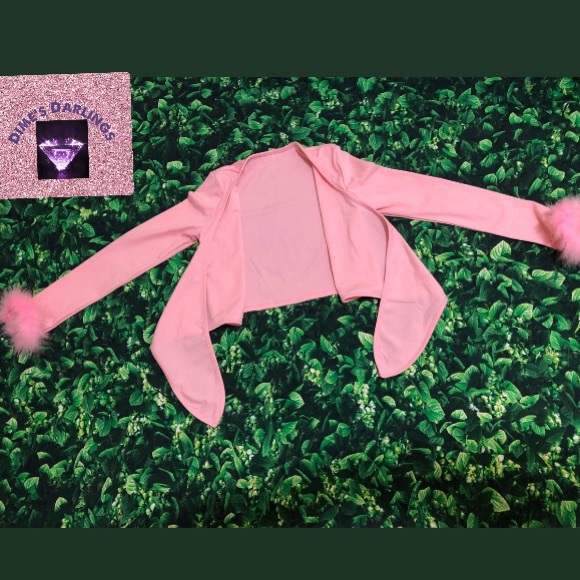 Pink Front Tied Long Sleeve Top - Picture 2 of 5